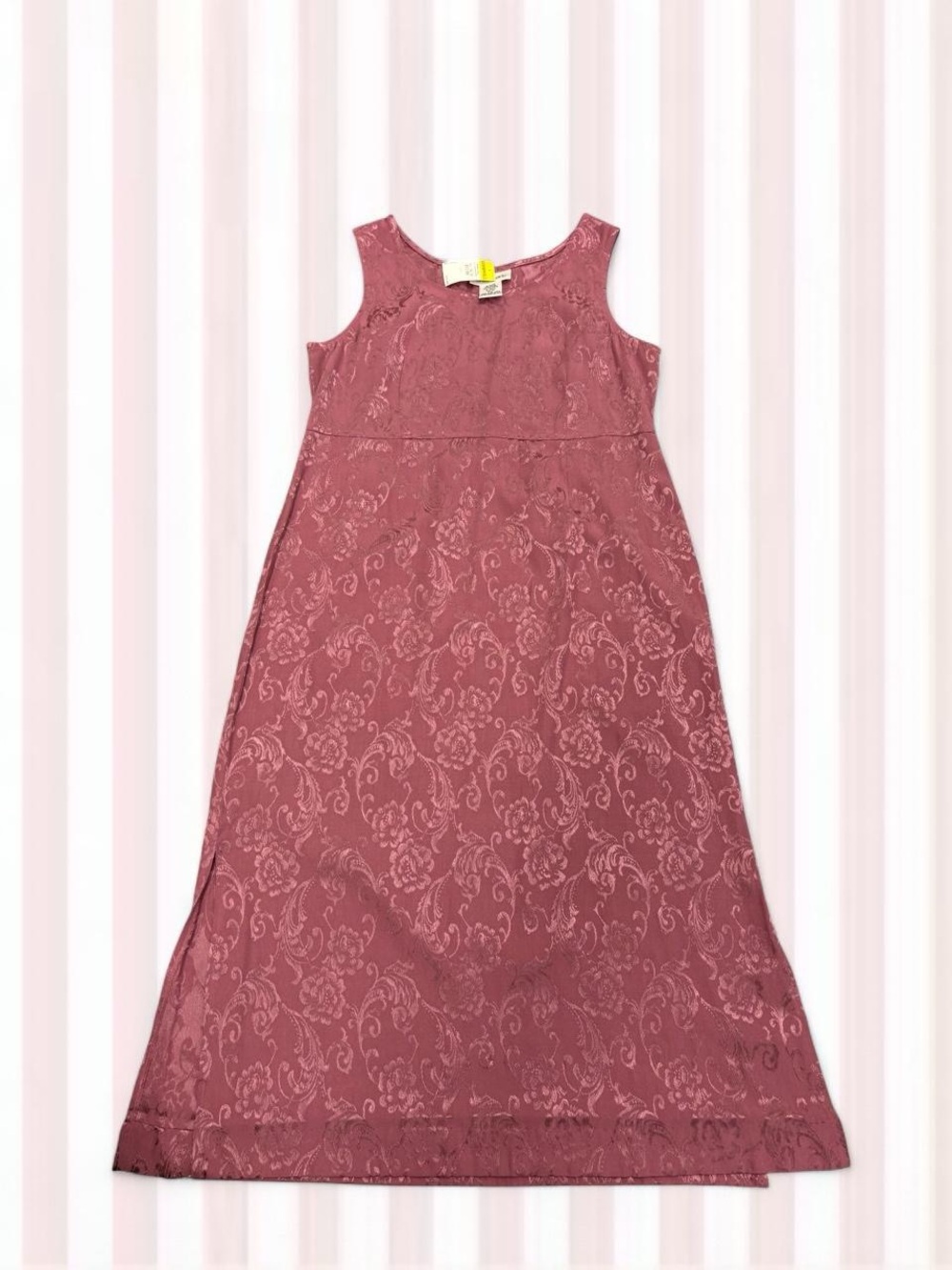 Chadwicks Mauve Rose Jacquard Sleeveless Formal Dress